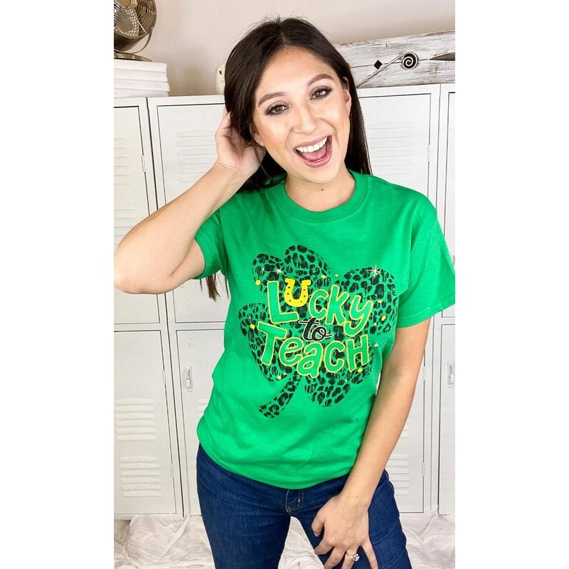 Lucky To Teach T-Shirt Hoodie Sweatshirt | PrintMintTees.com