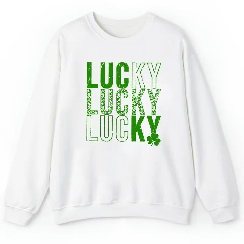 Lucky shirt , St. Patricks Day shirt Hoodie Sweatshirt | PrintMintTees.com