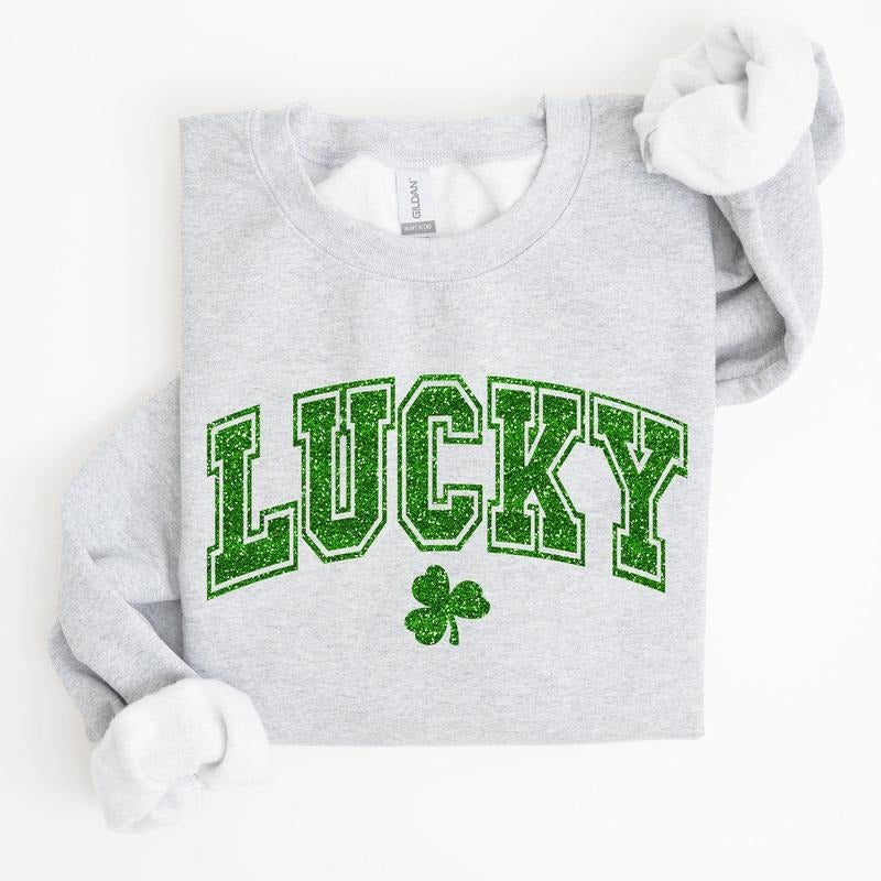 Lucky Glitter Shamrock St Patrick'S Day T-Shirts, Hoodie, Sweatshirt