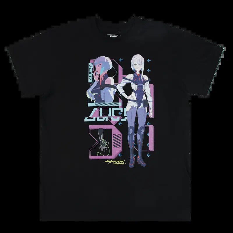 Lucy Posing T-Shirt - Cyber Punk Anime Tee , Anime shirt, Japanese Anime, Birthday Gift Hoodie Sweatshirt | PrintMintTees.com