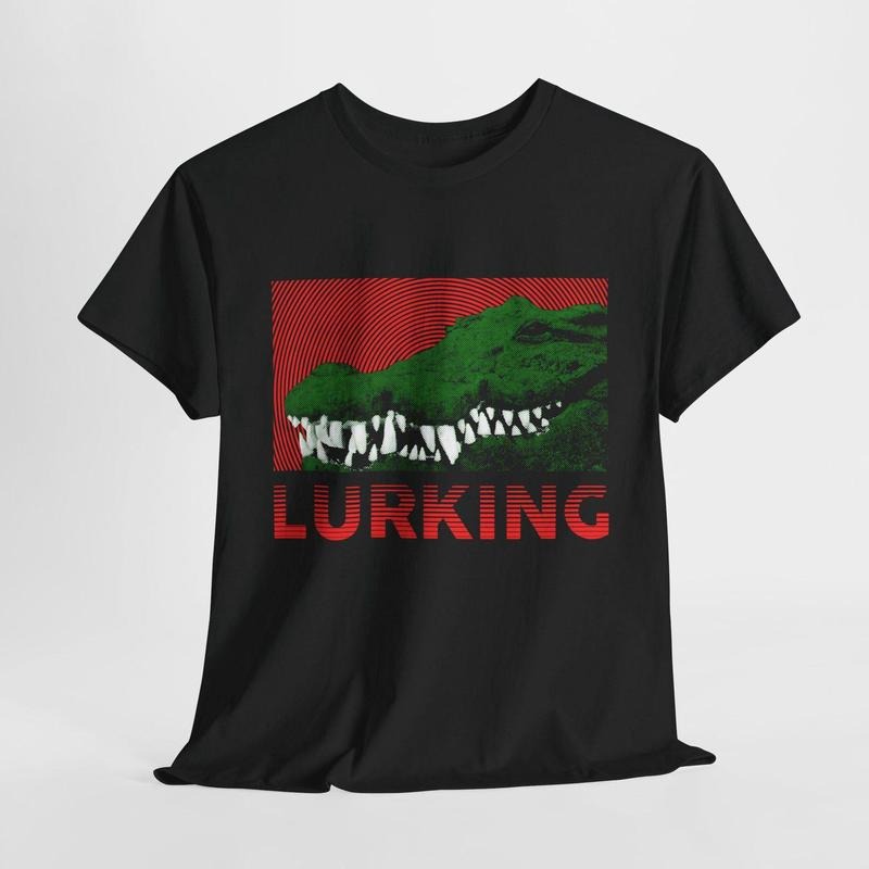 Lurking Crocodile T-Shirt Hoodie Sweatshirt | PrintMintTees.com