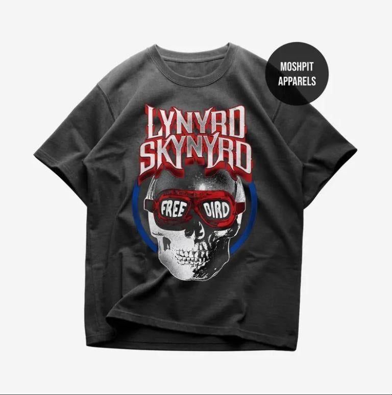 Lynyrd Skynyrd T-Shirt - Rock Music Shirt - Free Bird Shirt Hoodie Sweatshirt | PrintMintTees.com