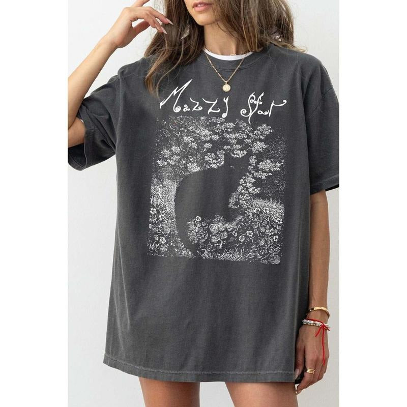 M@zzy St@r Cat Black Tee, Unisex Cotton Shirt Hoodie Sweatshirt | PrintMintTees.com