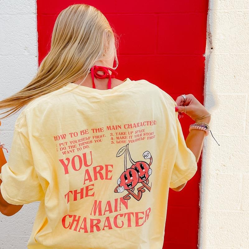 MAIN CHARACTER T-SHIRT Cotton Comfort Hoodie Sweatshirt | PrintMintTees.com