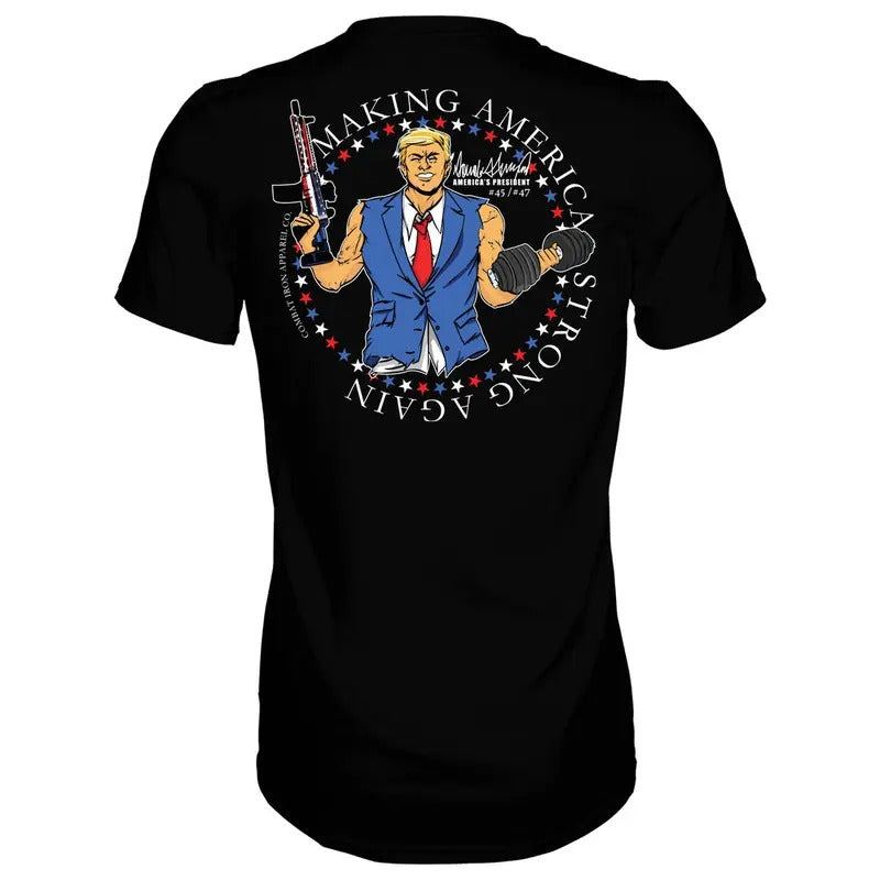 MAKE AMERICA STRONG AGAIN MEN'S T-SHIRT, HUMOR SHIRTS, FUNNY TEE SHIRT Hoodie, Sweatshirt | PrintMintTees.com