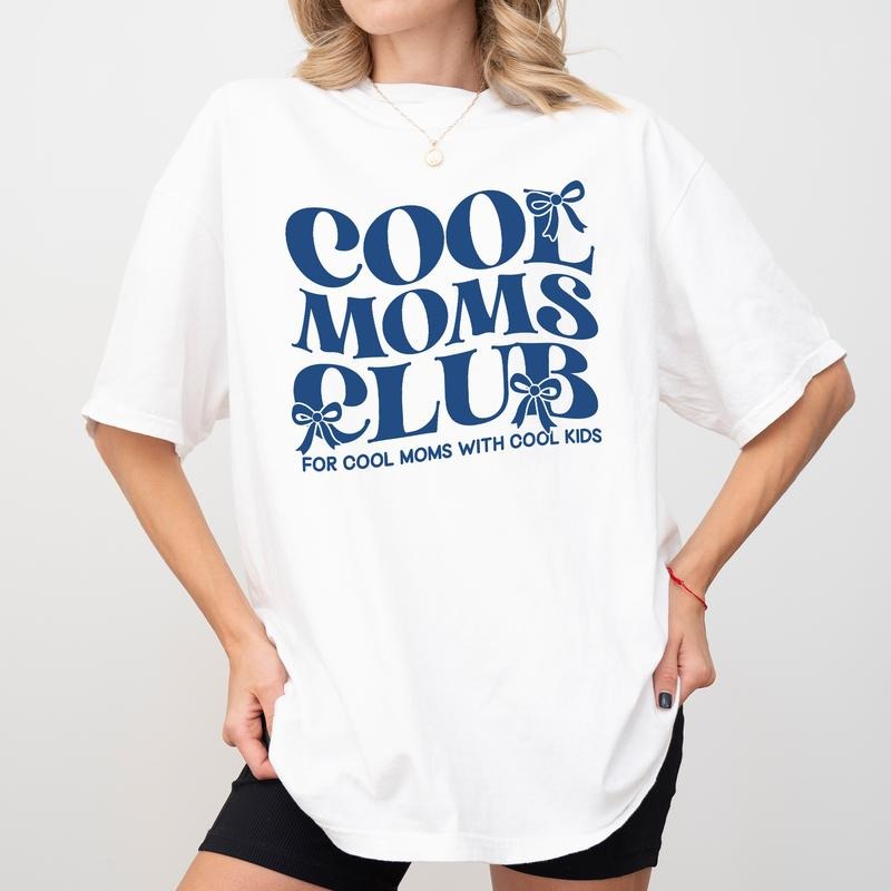MAPTEES Cool Moms Club Comfort Colors Shirt Cool Mom Cool Kid'S Mama Mom Life Mom Shirt Hoodie Sweatshirt