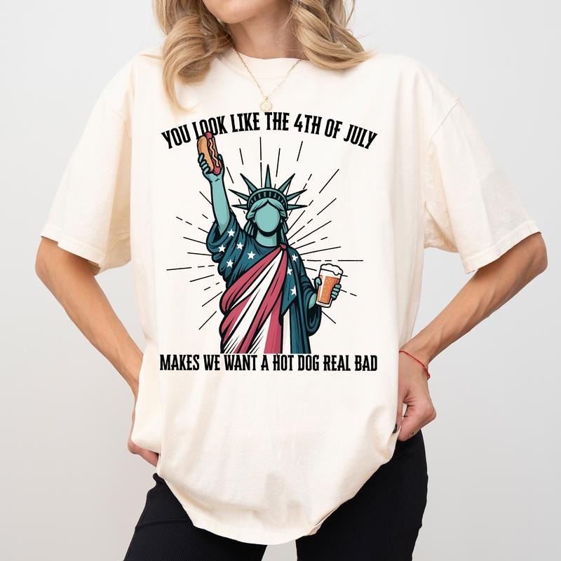 MAPTEES You Like 4th July Comfort Colors Shirt Retro America Funny Independence Day Liberty Shirt Hoodie Sweatshirt
