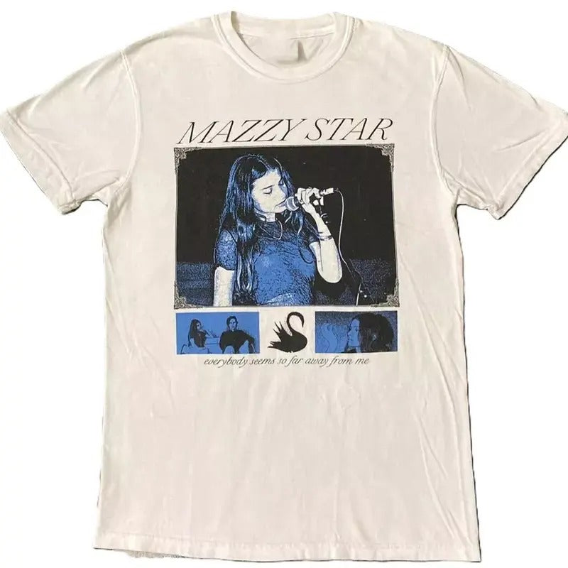 MAZZY STAR Band White All Size T-Shirt Men Women gift unisex cotton Shirt Hoodie Sweatshirt | PrintMintTees.com