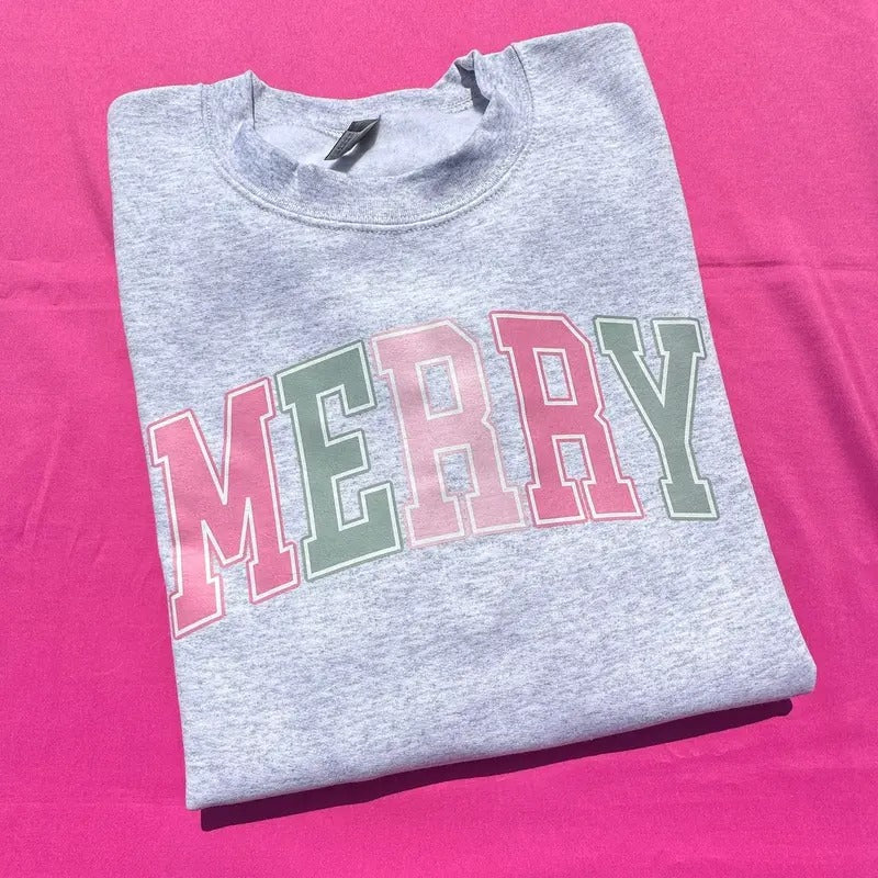 MERRY Varsity Letter 'NLB' Shirt Hoodie Sweatshirt