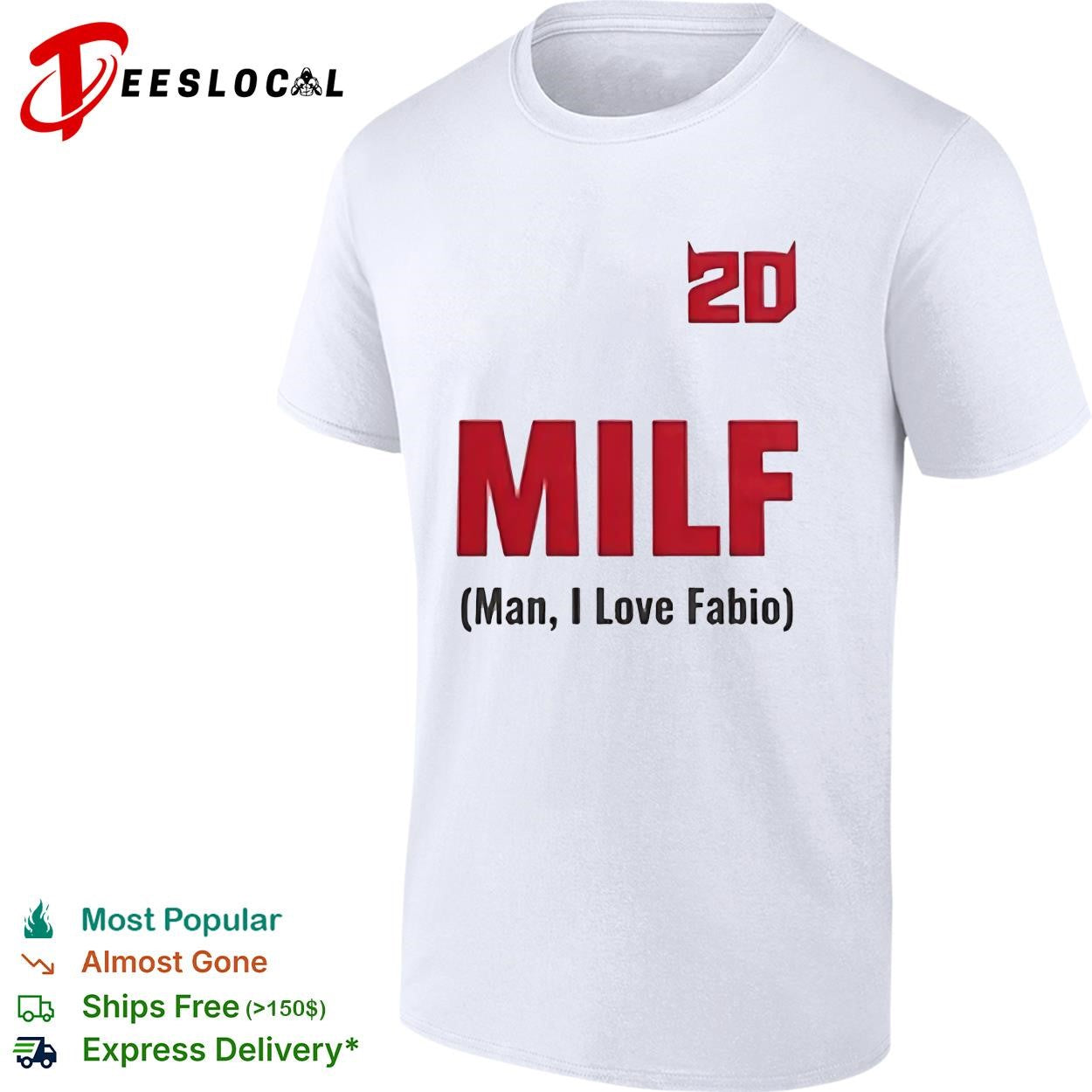 MILF Man I Love Fabio 2D Gorillaz inspired shirt