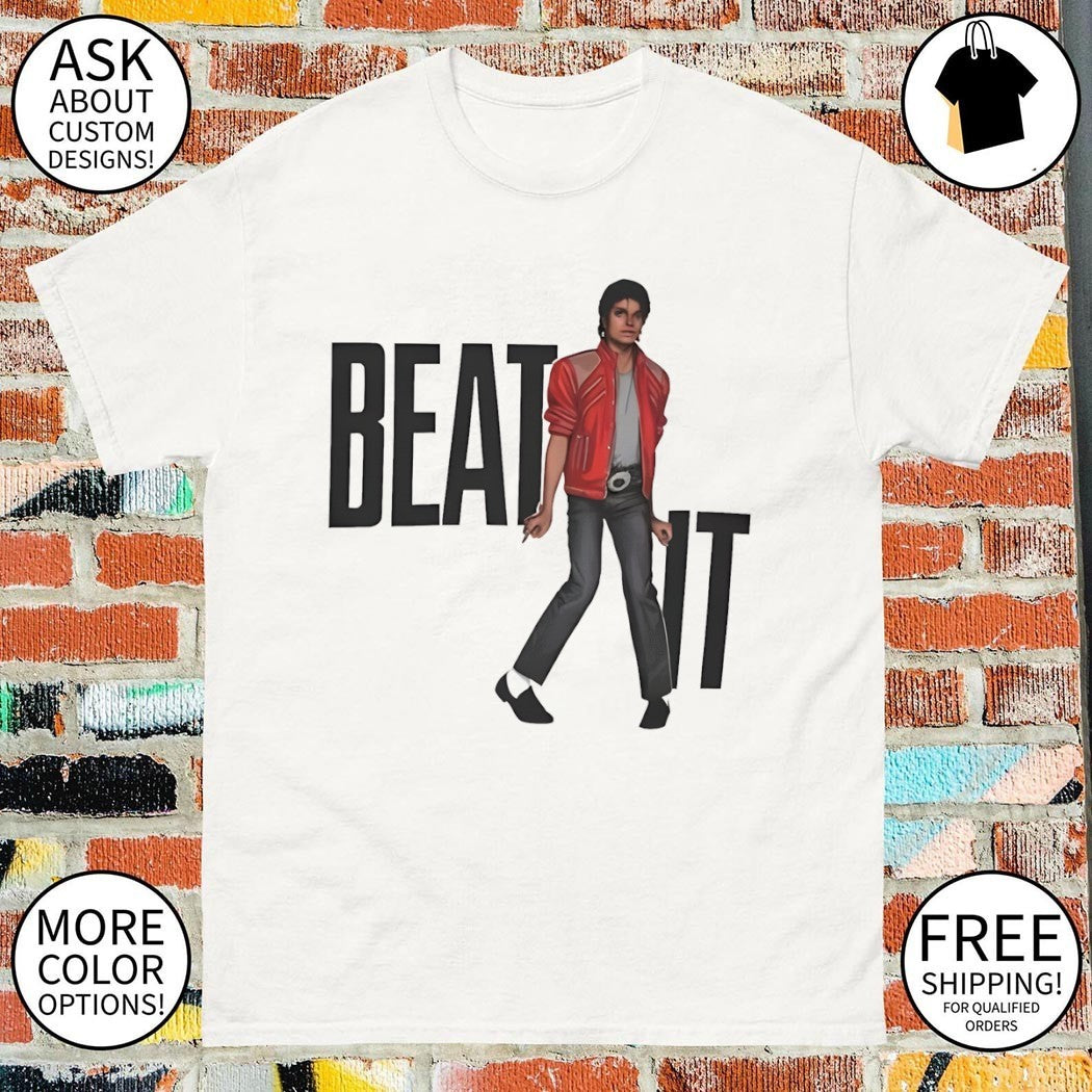 MJ Michael Beat It King of Pop Music vintage shirt