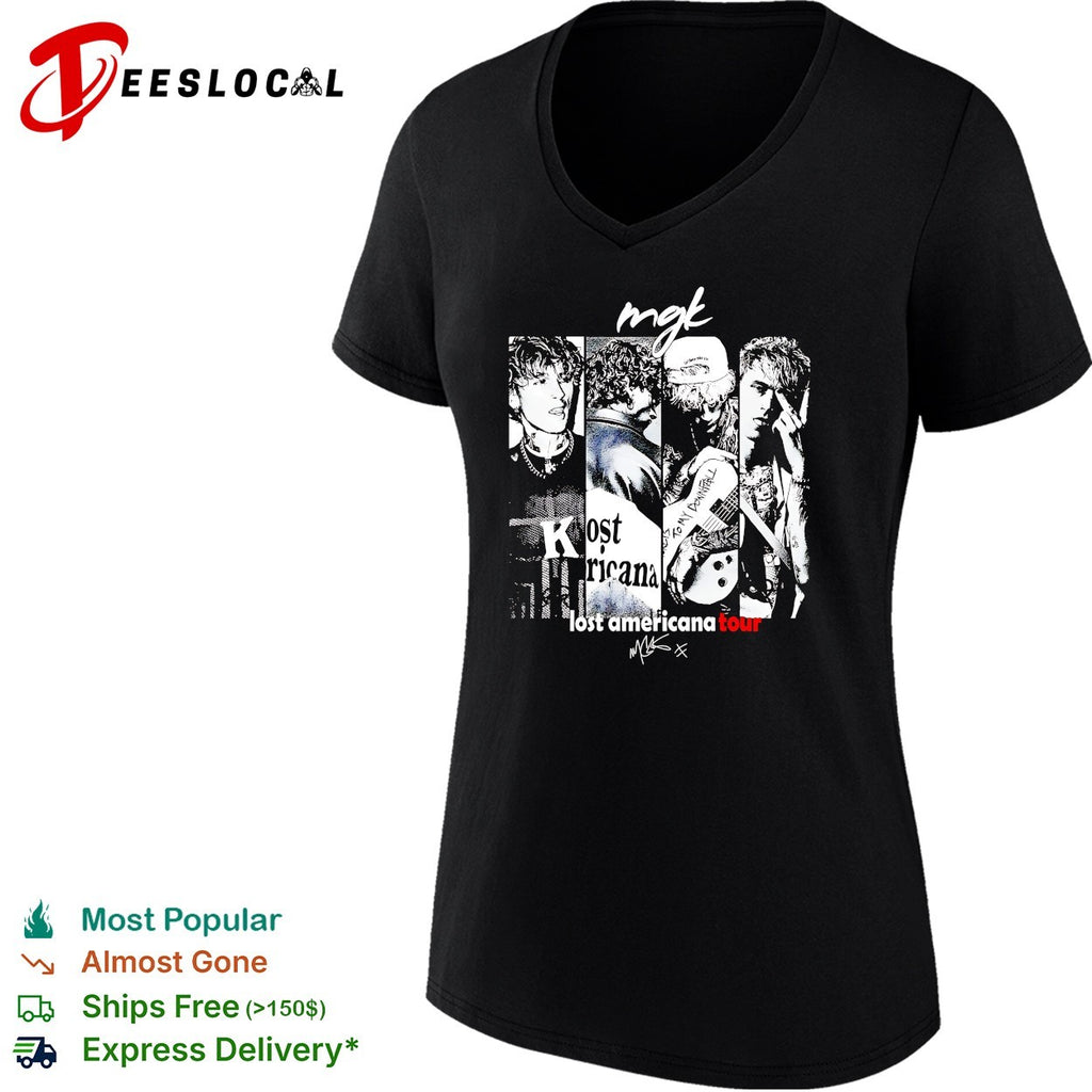 Machine Gun Kelly lost americana tour collage shirt