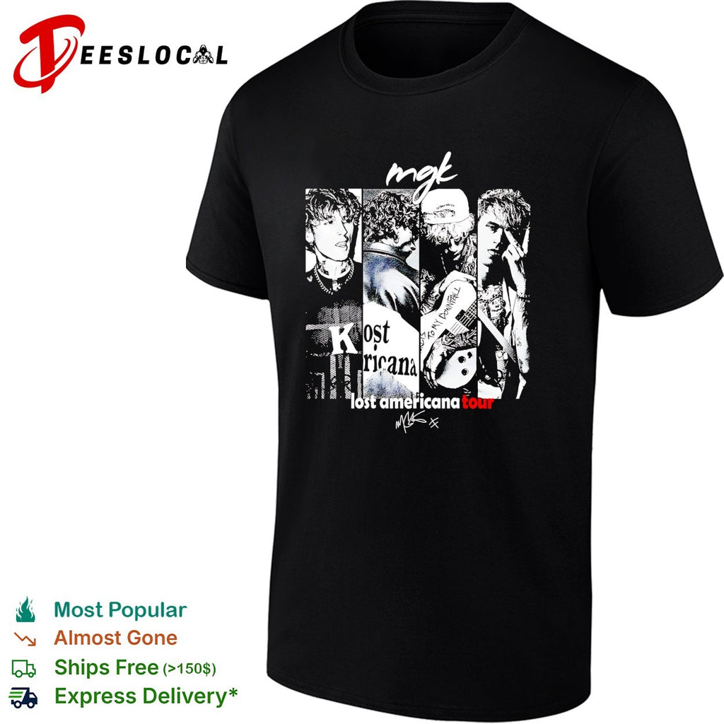 Machine Gun Kelly lost americana tour collage shirt