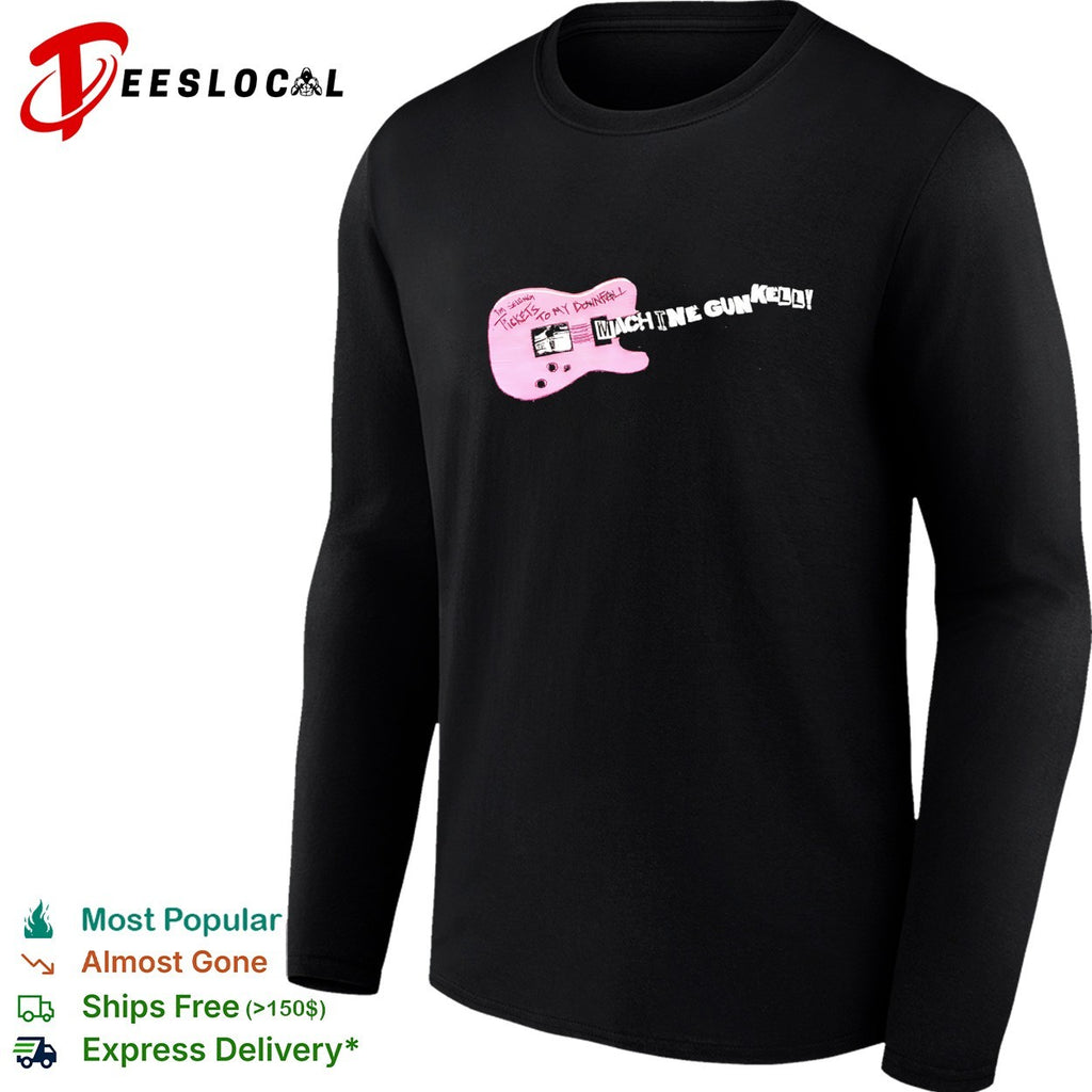 Machine Gun Kelly pink guitar tickets to my downfall shirt