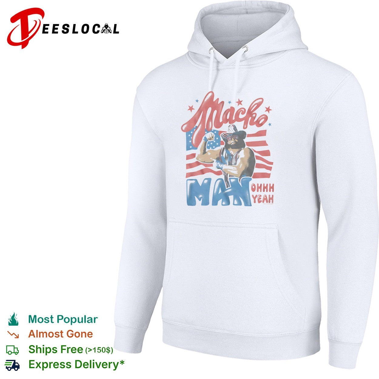 Macho Man Randy Savage OHHH YEAH American flag shirt