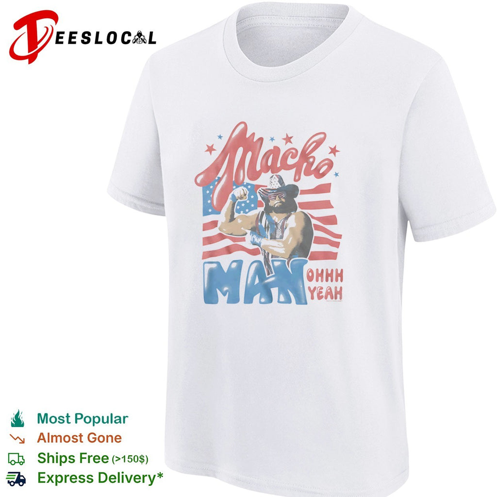Macho Man Randy Savage OHHH YEAH American flag shirt
