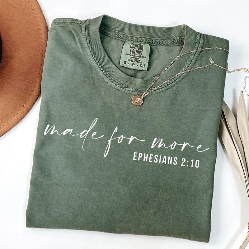 Made for More Shirt, Christian Shirt, Bible Verse Shirt, Jesus Shirt, Christian Gift, Christian Christmas Shirt, Love and...