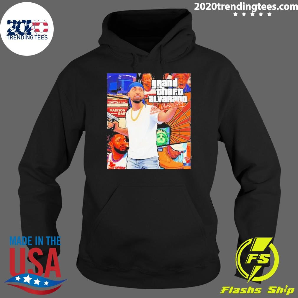 Madison Garden Grand Theft Auto Jose Alvarado New York Knicks Nba 2026 Shirt
