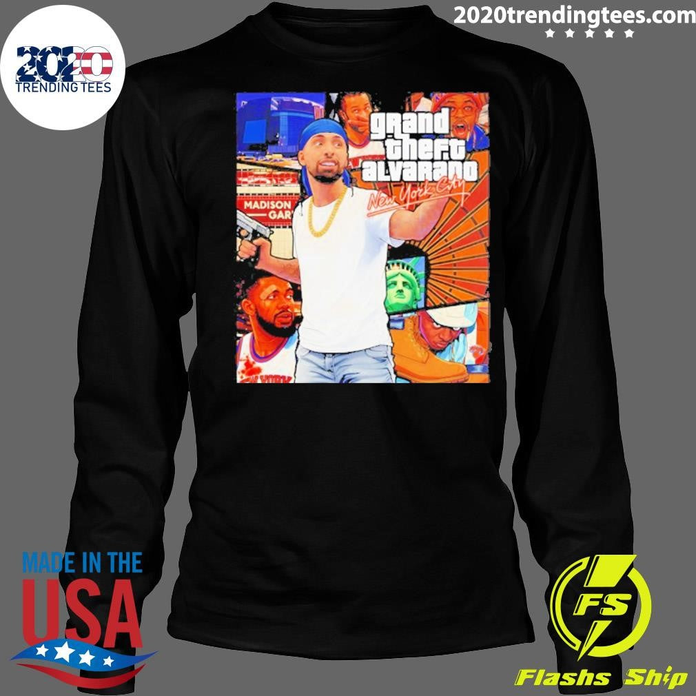 Madison Garden Grand Theft Auto Jose Alvarado New York Knicks Nba 2026 Shirt