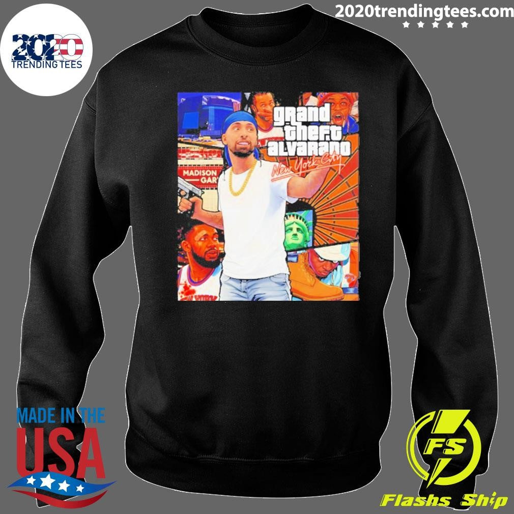 Madison Garden Grand Theft Auto Jose Alvarado New York Knicks Nba 2026 Shirt