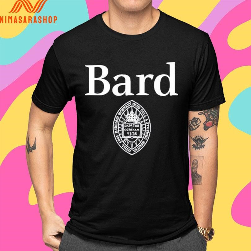 Mads Campbell Wearing Bard College Logo Shirts