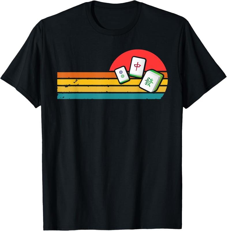 Mahjong Chinese 80s Retro Mah Jongg T-Shirt Hoodie Sweatshirt | PrintMintTees.com