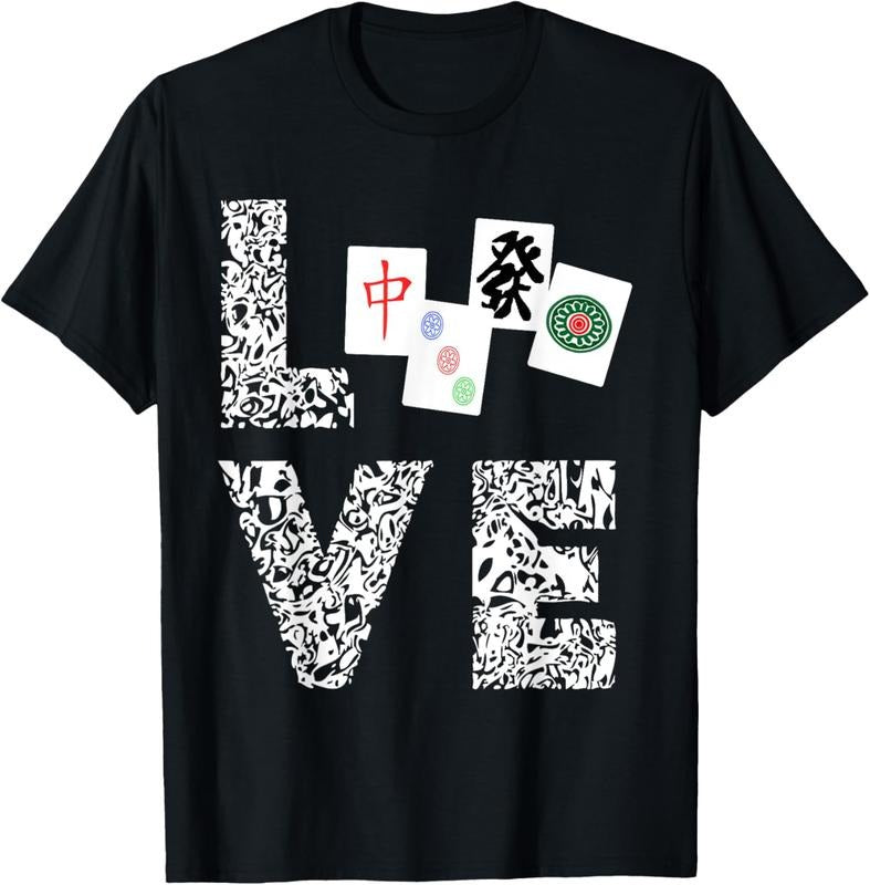 Mahjong Love Playing Chinese Game Mah Jongg Player T-Shirts, Hoodie, Sweatshirt