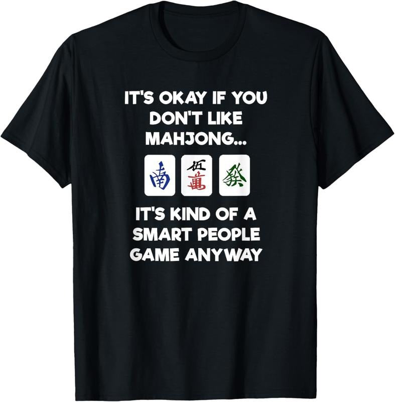 Mahjong T-Shirt - Funny Mahjong Smart People T-Shirt Hoodie Sweatshirt | PrintMintTees.com