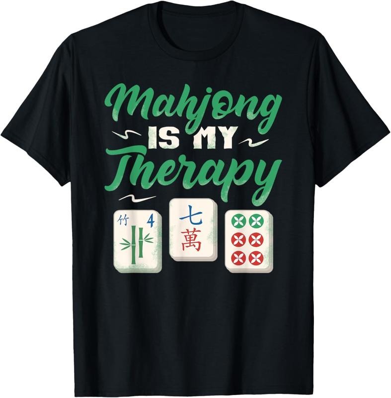 Mahjong Player Mahjong Is My Therapy Chinese Tile Game T-Shirts, Hoodie, Sweatshirt
