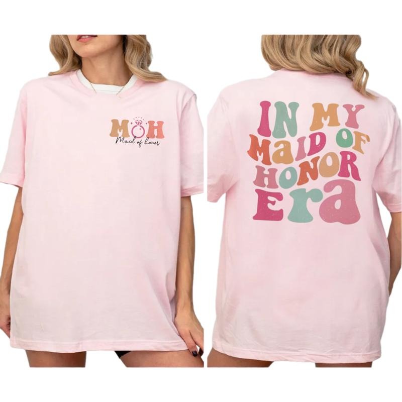Maid Of Honor Shirt, In My Maid Of Honor Era Shirt, Funny Bachelorette Party Tee, Bridal Party Gift, Bridesmaid Gift,...