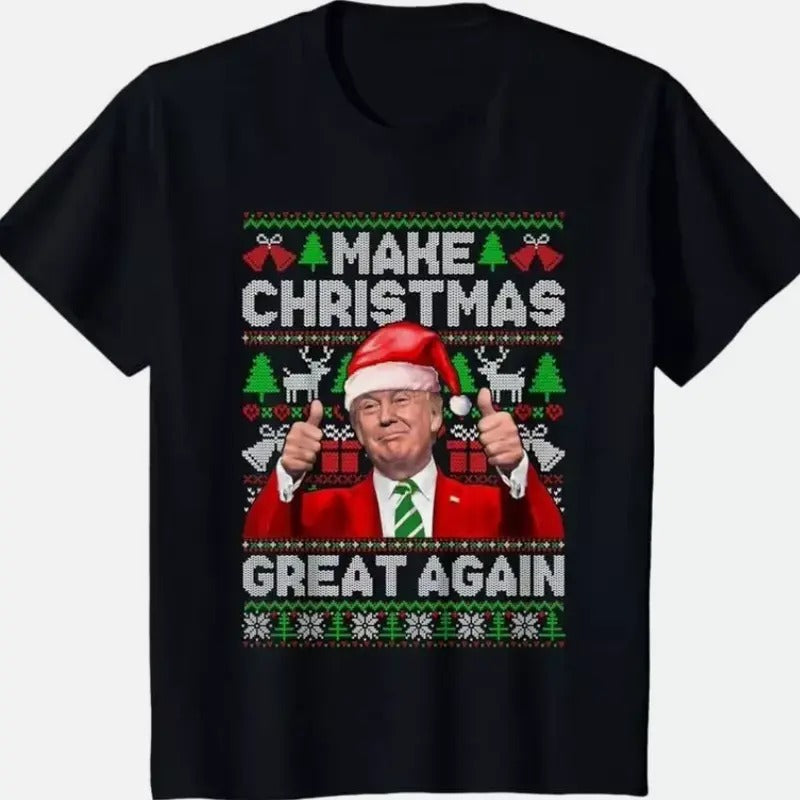 Make Christmas Great Again D. Trump American President T-shirt- unisex t shirt Womenswear Hoodie Sweatshirt