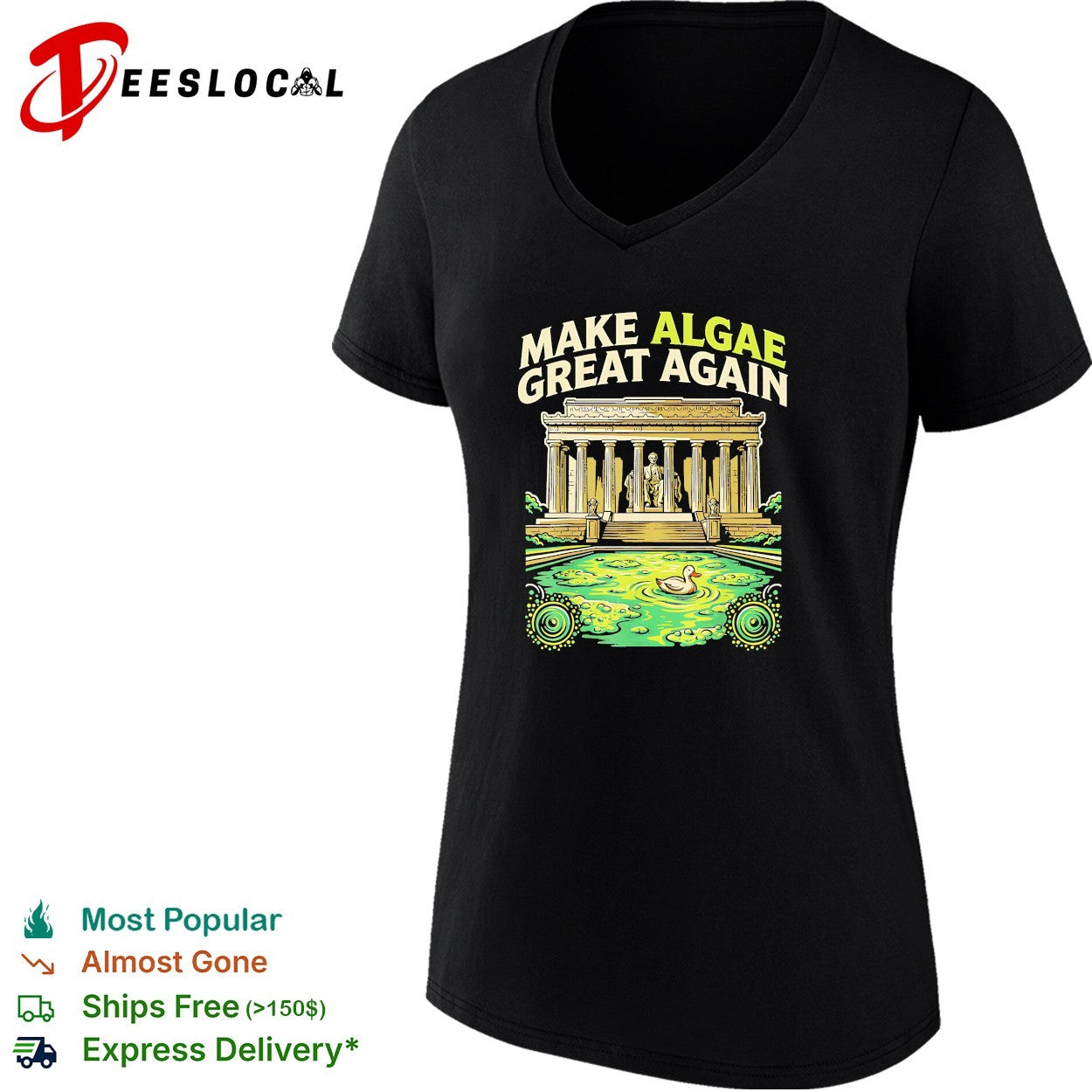 Make algae great again Lincoln Memorial shirt