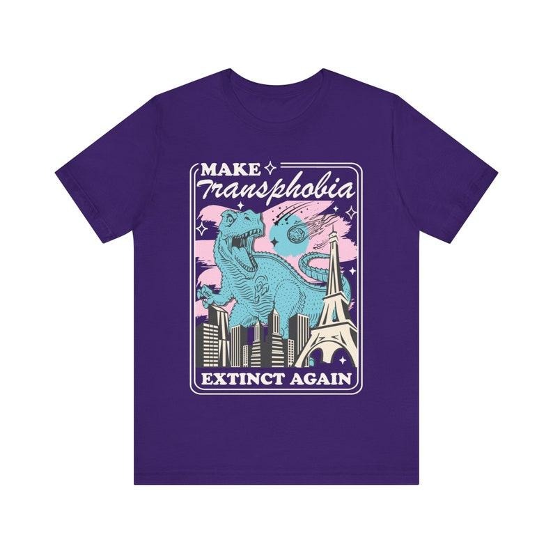 Make transphobia extinct again | stop transphobia | protect trans shirt | trans rights are human rights | trans lives...