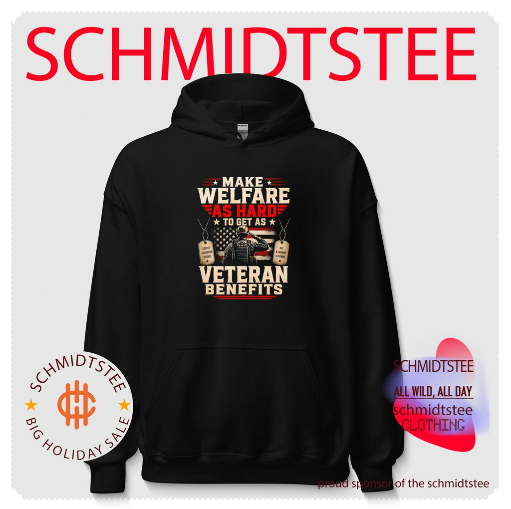 Make welfare as hard to get as veteran benefits American flag shirt