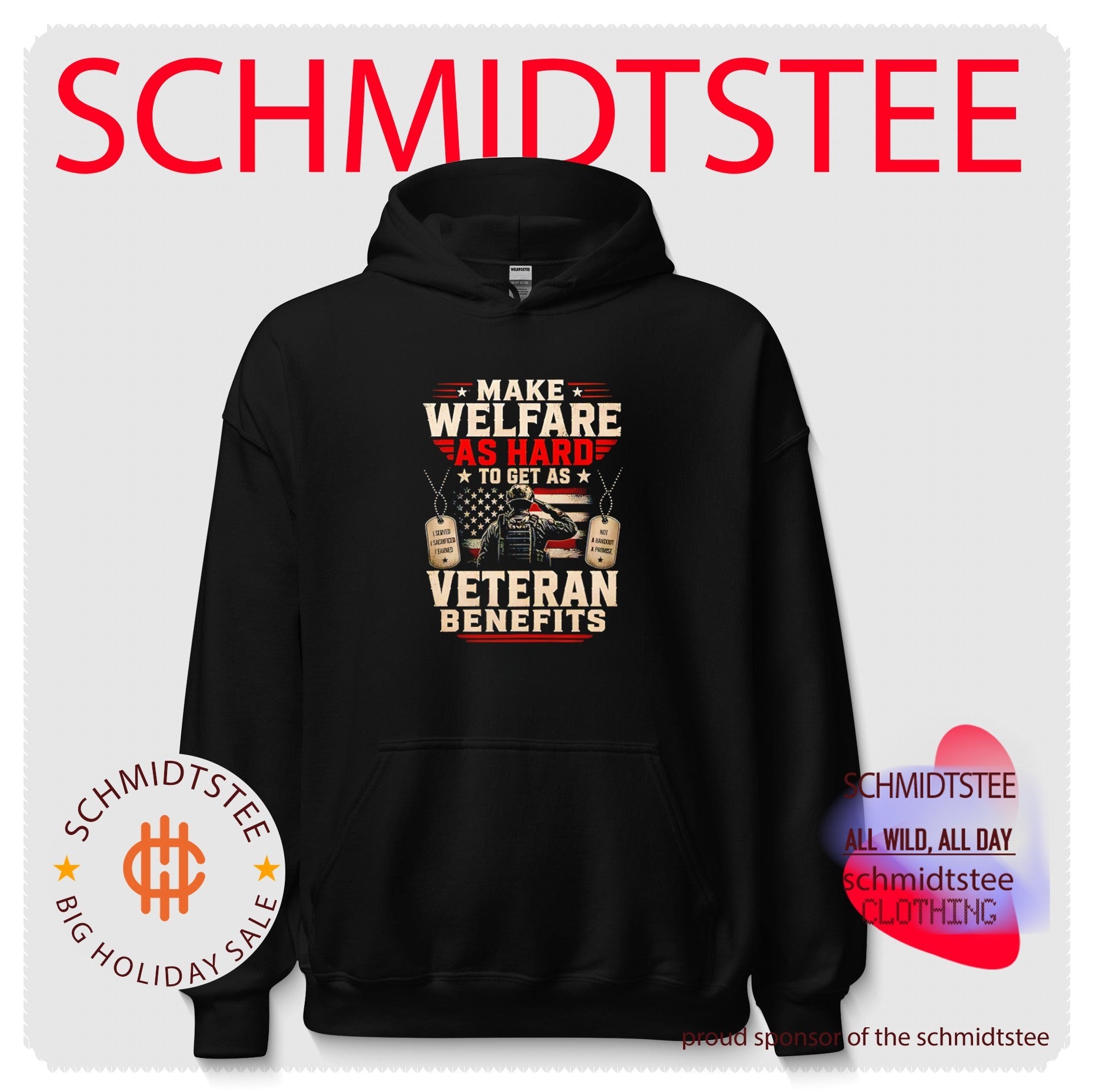 Make welfare as hard to get as veteran benefits American flag shirt