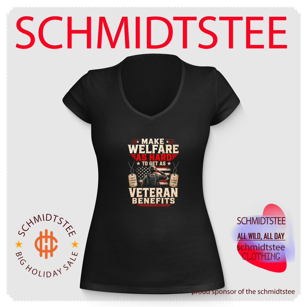 Make welfare as hard to get as veteran benefits American flag shirt
