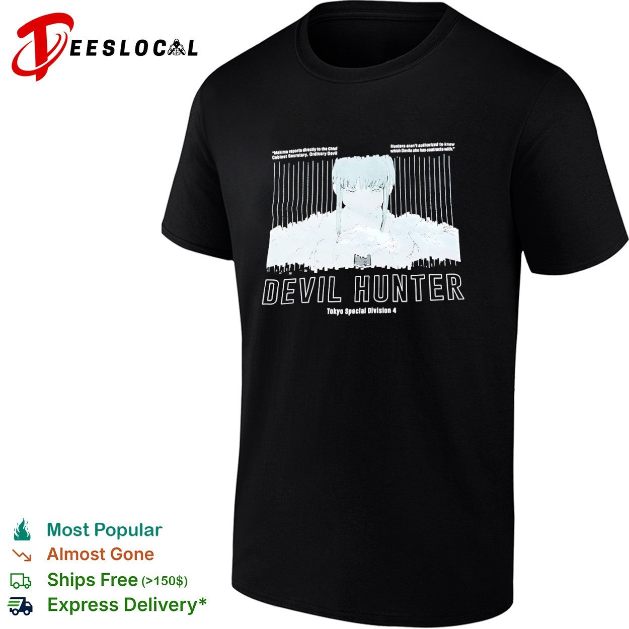 Makima Chainsaw Man Tokyo Special Division 4 Devil Hunter shirt