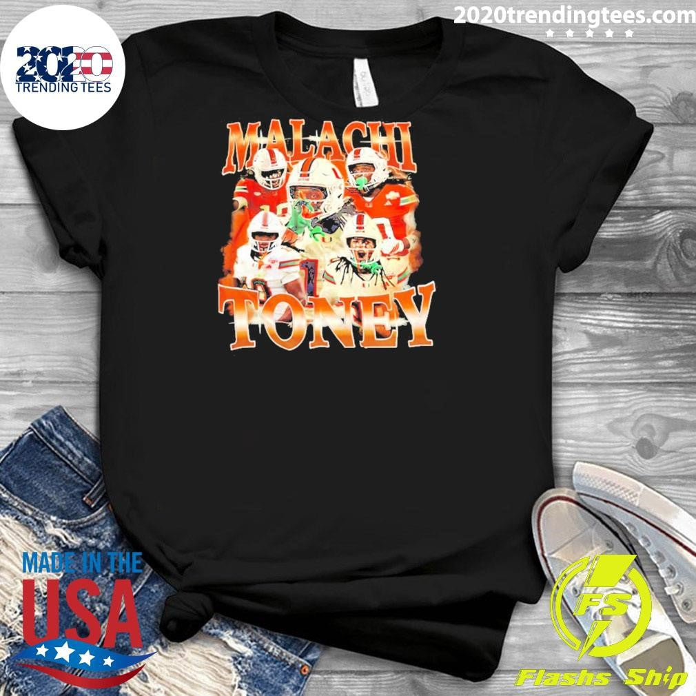 Malachi Toney Miami Hurricanes Picture Collage Vintage Shirt