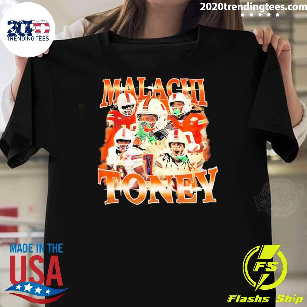 Malachi Toney Miami Hurricanes Picture Collage Vintage Shirt