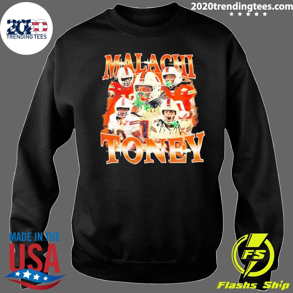 Malachi Toney Miami Hurricanes Picture Collage Vintage Shirt
