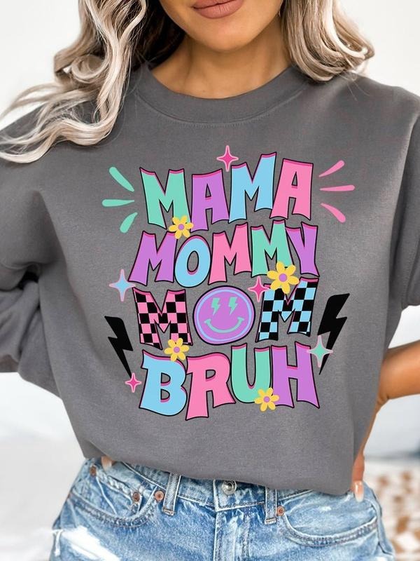 Mama All The Names Unisex NuBlend Crew Sweatshirt Fleece Womenswear Shirt Hoodie | PrintMintTees.com