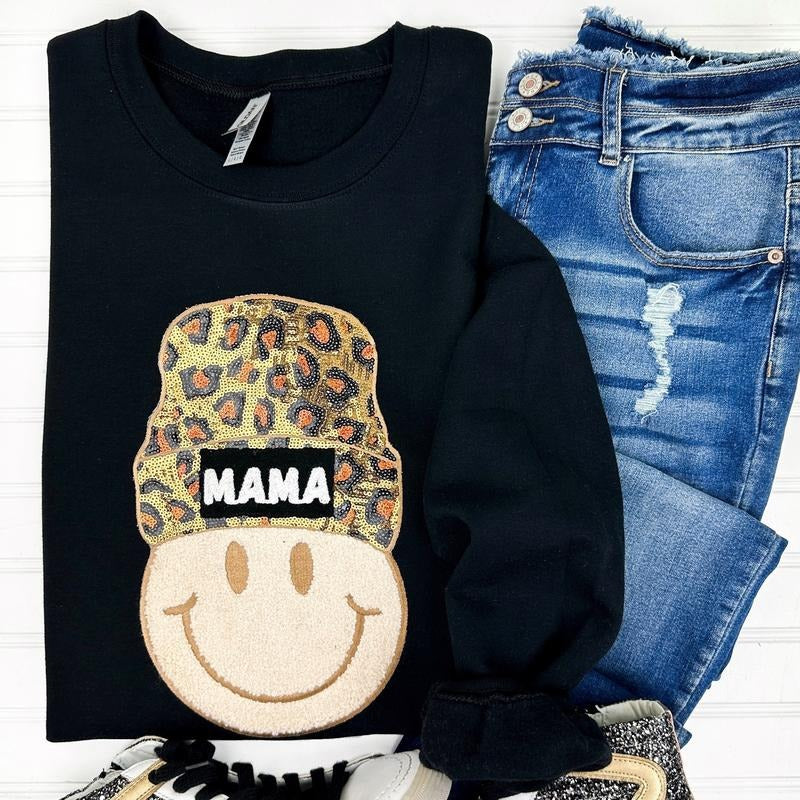Mama Beanie Patch BLACK T-Shirts, Hoodie, Sweatshirt