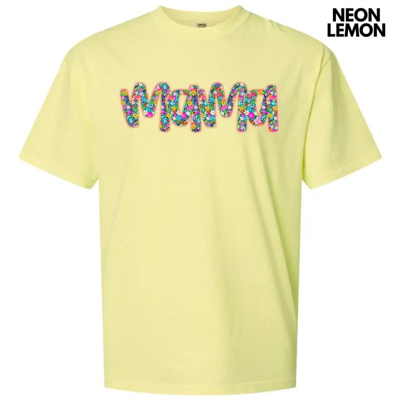 Mama Ditzy Floral Comfort Colors T-Shirt 'NLB' Hoodie Sweatshirt | PrintMintTees.com