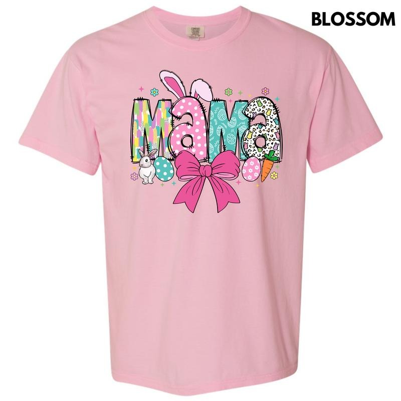 Mama Easter Coquette Comfort Colors T-Shirt 'NLB' Hoodie Sweatshirt | PrintMintTees.com