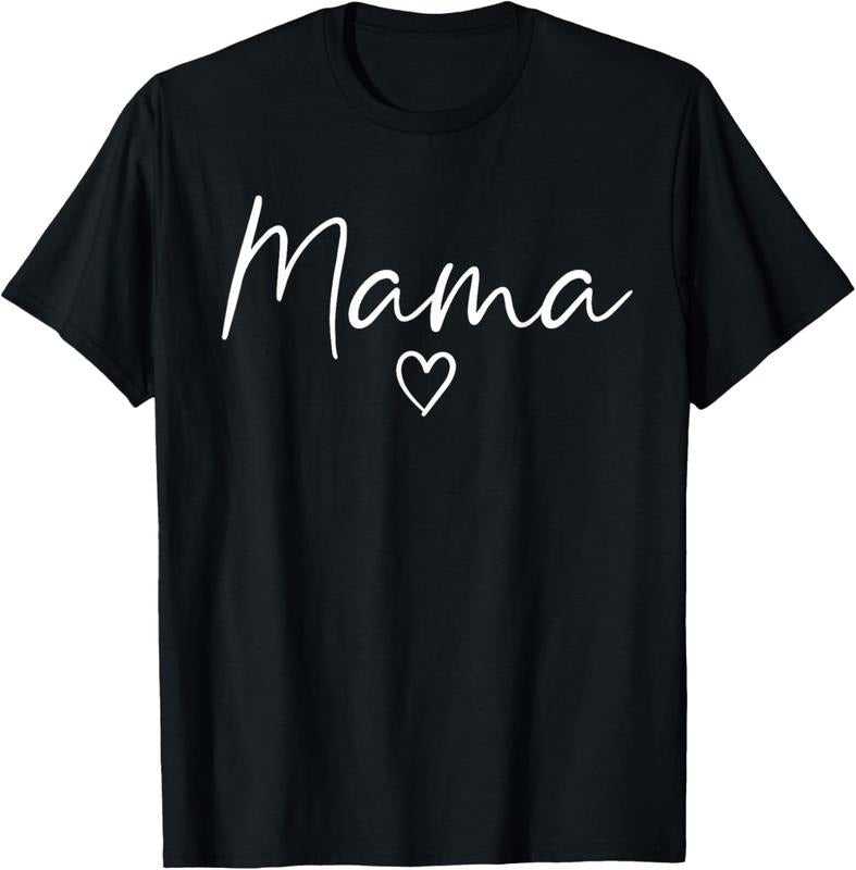 Mama Gifts For Women Heart Mother's Day Mama T-Shirt Hoodie Sweatshirt | PrintMintTees.com