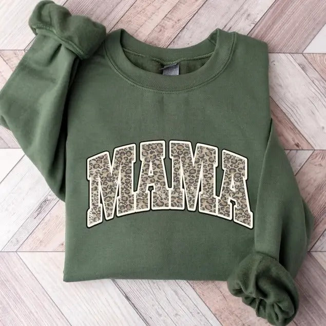 Mama Leopard Sweatshirt, Hoodie, T-Shirt | PrintMintTees.com