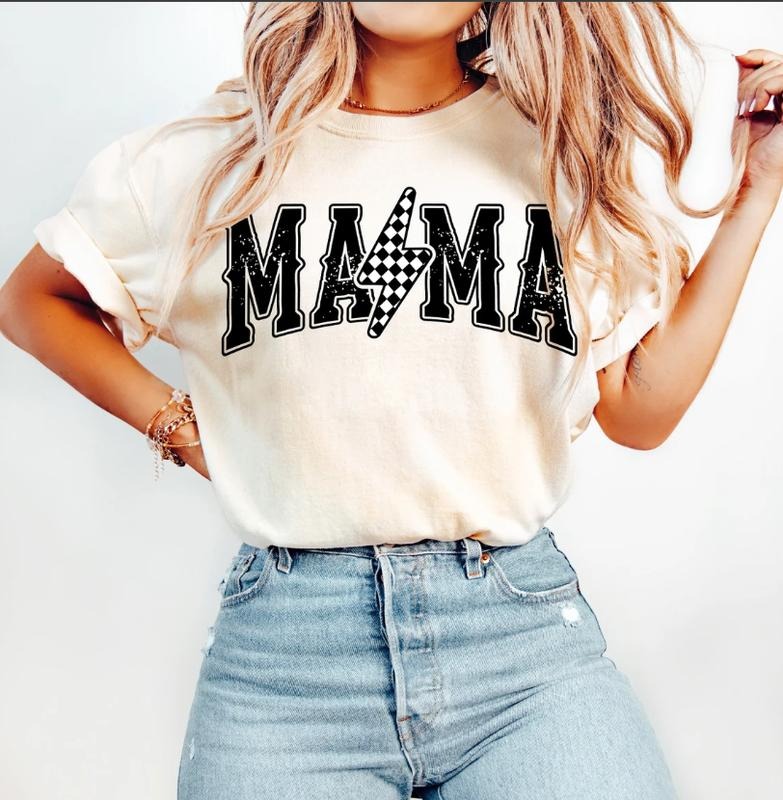 Mama Lightning Bolt Tee, Mama , Mama Png, Mama Shirt shirt, Mom Life shirt, Mama Top Womenswear Hoodie Sweatshirt