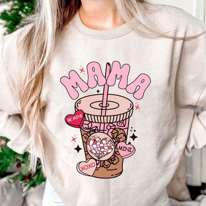 Mama Mini Valentine Sweatshirts , Valentine Sweatshirts , Valentine Sweatshirt?s Day , Valentine Sweatshirts Sweatshirt s...