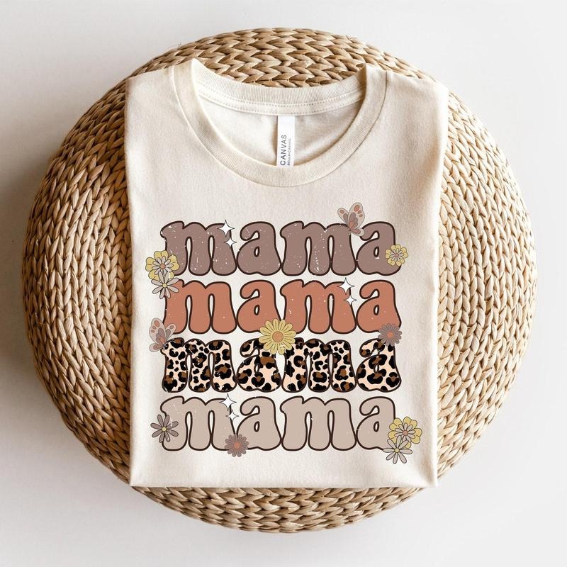 Mama Retro Flower shirt Mama shirt Mama Sweetshirt Hoodie Sweatshirt | PrintMintTees.com