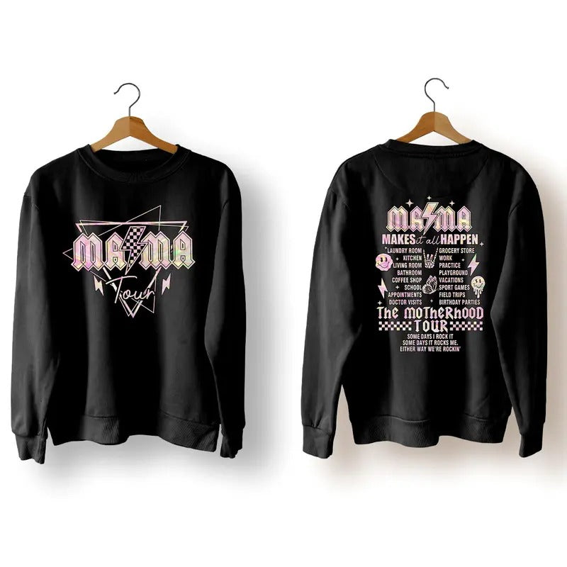 Mama Rock Tour Shirt, Some Days I Rock It, Mother's Day Shirt, Concert Tee, Rock And Roll, Motherhood World Tour Hoodie...